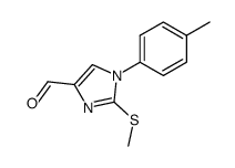 2-methylsulfanyl-1-p-tolyl-1H-imidazole-4-carbaldehyde结构式