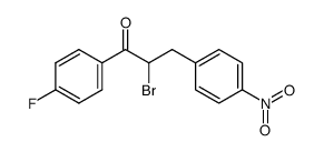 2-bromo-1-(4-fluoro-phenyl)-3-(4-nitro-phenyl)-propan-1-one Structure