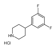 4-(3,5-DIFLUOROPHENYL)PIPERIDINE HYDROCHLORIDE Structure