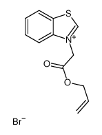 prop-2-enyl 2-(1,3-benzothiazol-3-ium-3-yl)acetate,bromide结构式