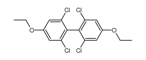 4,4'-diethoxy-2,6,2',6'-tetrachloro-biphenyl结构式