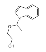 2-(1-indol-1-ylethoxy)ethanol结构式