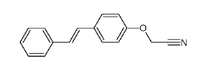 trans-stilben-4-yloxy-acetonitrile结构式