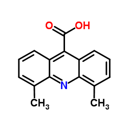 4,5-Dimethyl-9-acridinecarboxylic acid结构式
