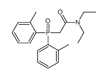2-bis(2-methylphenyl)phosphoryl-N,N-diethylacetamide Structure