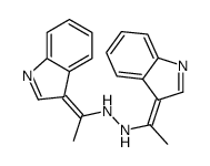 1,2-bis[(1Z)-1-indol-3-ylideneethyl]hydrazine Structure