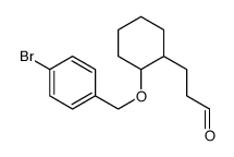 3-[(1S,2R)-2-[(4-bromophenyl)methoxy]cyclohexyl]propanal结构式