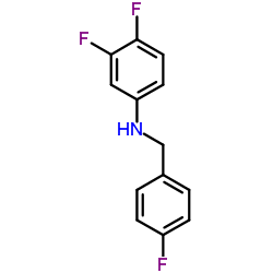 3,4-Difluoro-N-(4-fluorobenzyl)aniline结构式