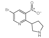 5-Bromo-3-nitro-2-(pyrrolidin-3-yl)pyridine picture