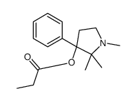 (1,2,2-trimethyl-3-phenylpyrrolidin-3-yl) propanoate结构式