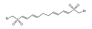 1,10-bis[(bromomethyl)sulfonyl]-1,3,7,9-decatetraene Structure