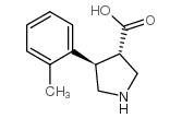 TRANS-4-(O-TOLYL)PYRROLIDINE-3-CARBOXYLIC ACID HYDROCHLORIDE Structure