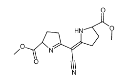 DIMETHYL (1S,9S)-5-CYANOSEMICORRIN-1,9-DICARBOXYLATE Structure