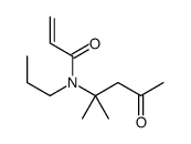 N-(2-methyl-4-oxopentan-2-yl)-N-propylprop-2-enamide Structure