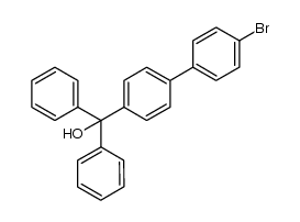 4-bromo-4'-[hydroxyl(diphenyl)methyl]biphenyl Structure