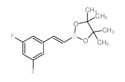 (E)-2-(3,5-difluorostyryl)-4,4,5,5-tetramethyl-1,3,2-dioxaborolane structure