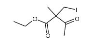 ethyl 2-acetyl-2-iodomethylpropionate结构式