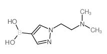 B-[1-[2-(二甲基氨基)乙基]-1H-吡唑-4-基]硼酸结构式