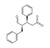 2-benzyl-2-(2-nitro-1-phenylethyl)ethanal结构式