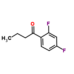 1-(2,4-Difluorophenyl)-1-butanone Structure