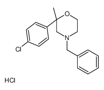 4-benzyl-2-(4-chlorophenyl)-2-methylmorpholine,hydrochloride结构式