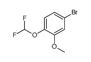 4-溴-1-(二氟甲氧基)-2-甲氧基苯结构式