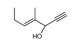 (3S)-4-methylhept-4-en-1-yn-3-ol Structure
