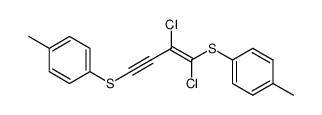 1,2-Dichlor-1,4-bis(4-methylphenylthio)-1-buten-3-in Structure