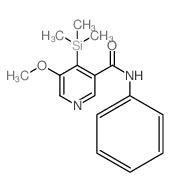 5-Methoxy-N-phenyl-4-(trimethylsilyl)nicotinamide Structure
