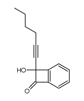 2-(1-hexynyl)-2-hydroxybenzocyclobutenone Structure