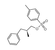(S)-2-methyl-3-phenylpropyl 4-methylbenzenesulfonate结构式