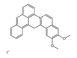 1-(anthracen-9-ylmethyl)-6,7-dimethoxy-2-methylisoquinolin-2-ium,iodide Structure