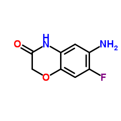 6-Amino-7-fluoro-2H-1,4-benzoxazin-3(4H)-one Structure