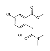 methyl 3,5-dichloro-2-((dimethylcarbamoyl)thio)benzoate结构式