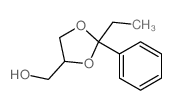 1,3-Dioxolane-4-methanol,2-ethyl-2-phenyl- Structure