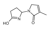 4-methyl-1-(5-oxopyrrolidin-2-yl)-2H-pyrrol-5-one结构式