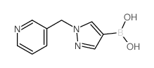 1-(吡啶-3-甲基)吡唑-4-硼酸结构式