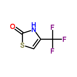 2(3H)-THIAZOLONE, 4-(TRIFLUOROMETHYL)-结构式