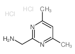 (4,6-dimethylpyrimidin-2-yl)methanamine,dihydrochloride Structure