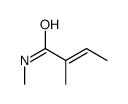 N,2-dimethylbut-2-enamide结构式