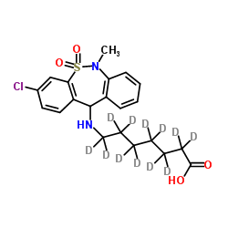 Tianeptine-d12 structure