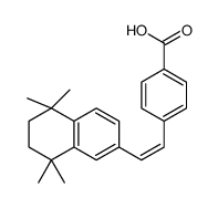 4-[(E)-2-(5,5,8,8-tetramethyl-6,7-dihydronaphthalen-2-yl)ethenyl]benzoic acid结构式