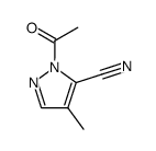 Pyrazole-5-carbonitrile, 1-acetyl-4-methyl- (7CI,8CI) structure