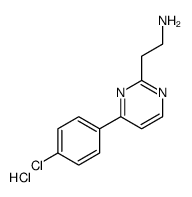 2-[4-(4-chlorophenyl)pyrimidin-2-yl]ethanamine,hydrochloride结构式