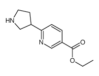 ethyl 6-pyrrolidin-3-ylpyridine-3-carboxylate结构式