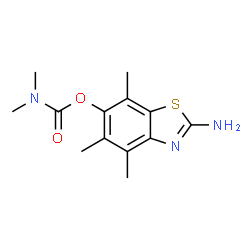 Carbamic acid,dimethyl-,2-amino-4,5,7-trimethyl-6-benzothiazolyl ester (9CI) picture