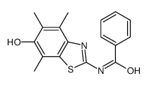 Benzamide,N-(6-hydroxy-4,5,7-trimethyl-2-benzothiazolyl)- Structure