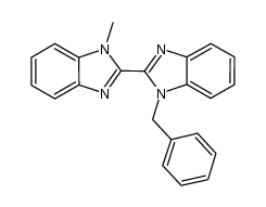 1-benzyl-1'-methyl-1H,1'H-2,2'-bibenzo[d]imidazole结构式