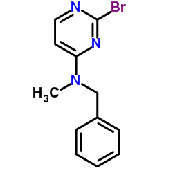 N-Benzyl-2-bromo-N-methyl-4-pyrimidinamine结构式