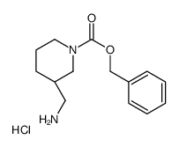(R)-BENZYL 3-(AMINOMETHYL)PIPERIDINE-1-CARBOXYLATE HYDROCHLORIDE Structure